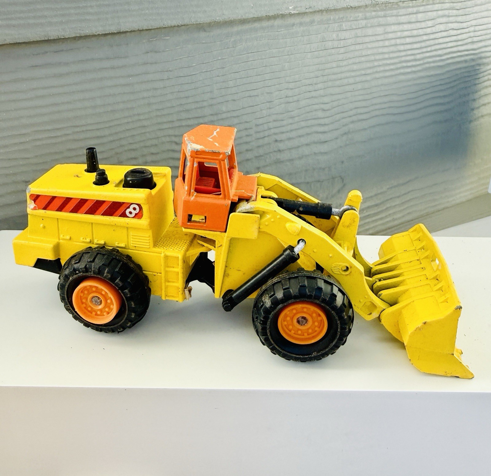 Vintage 1980s Majorette Articulated Front End Loader 1/56 Scale Made In France