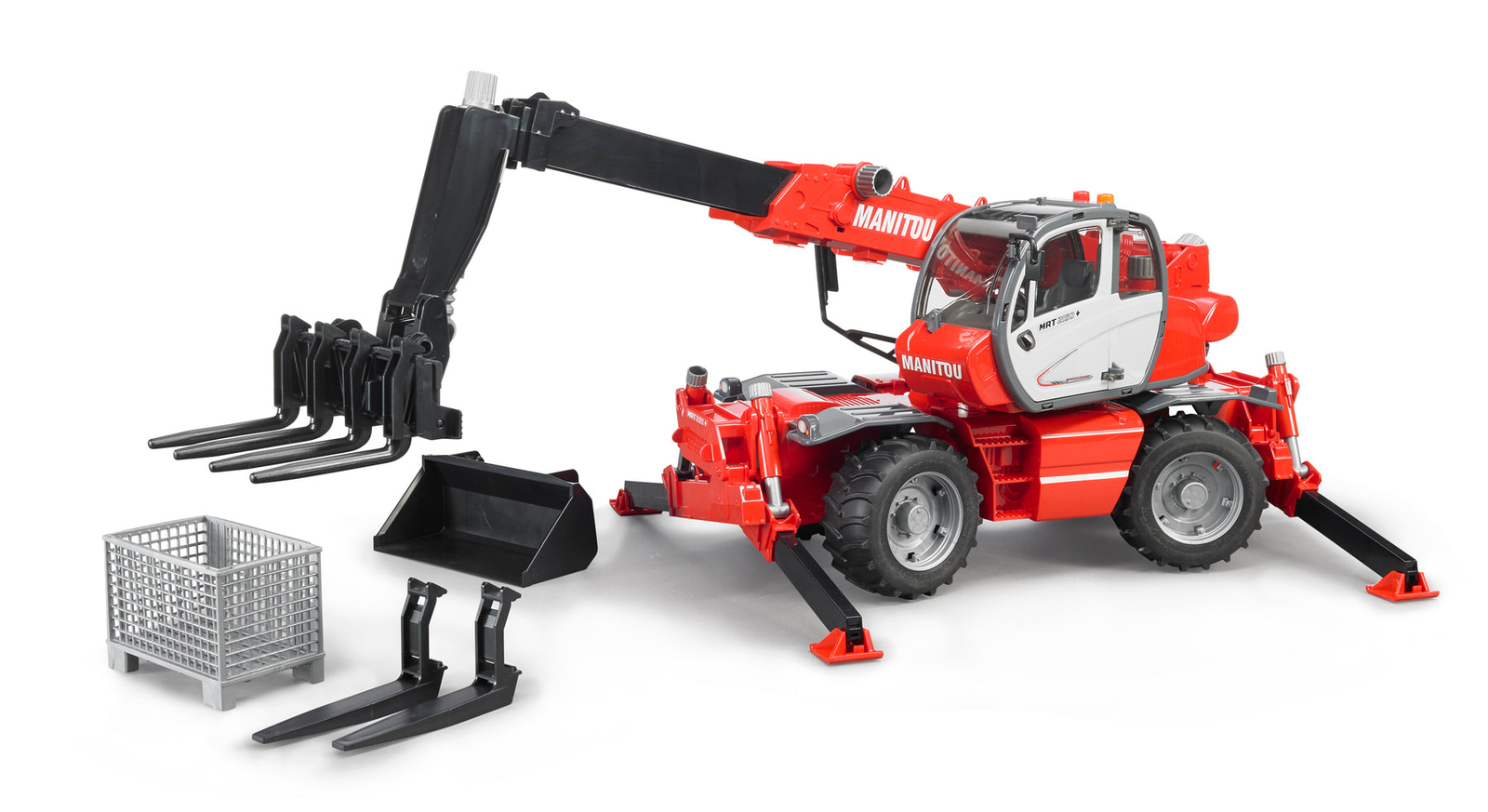 Manitou Telescopic Loader MRT 2150 Bruder Toy Car Model 1/16 1:16