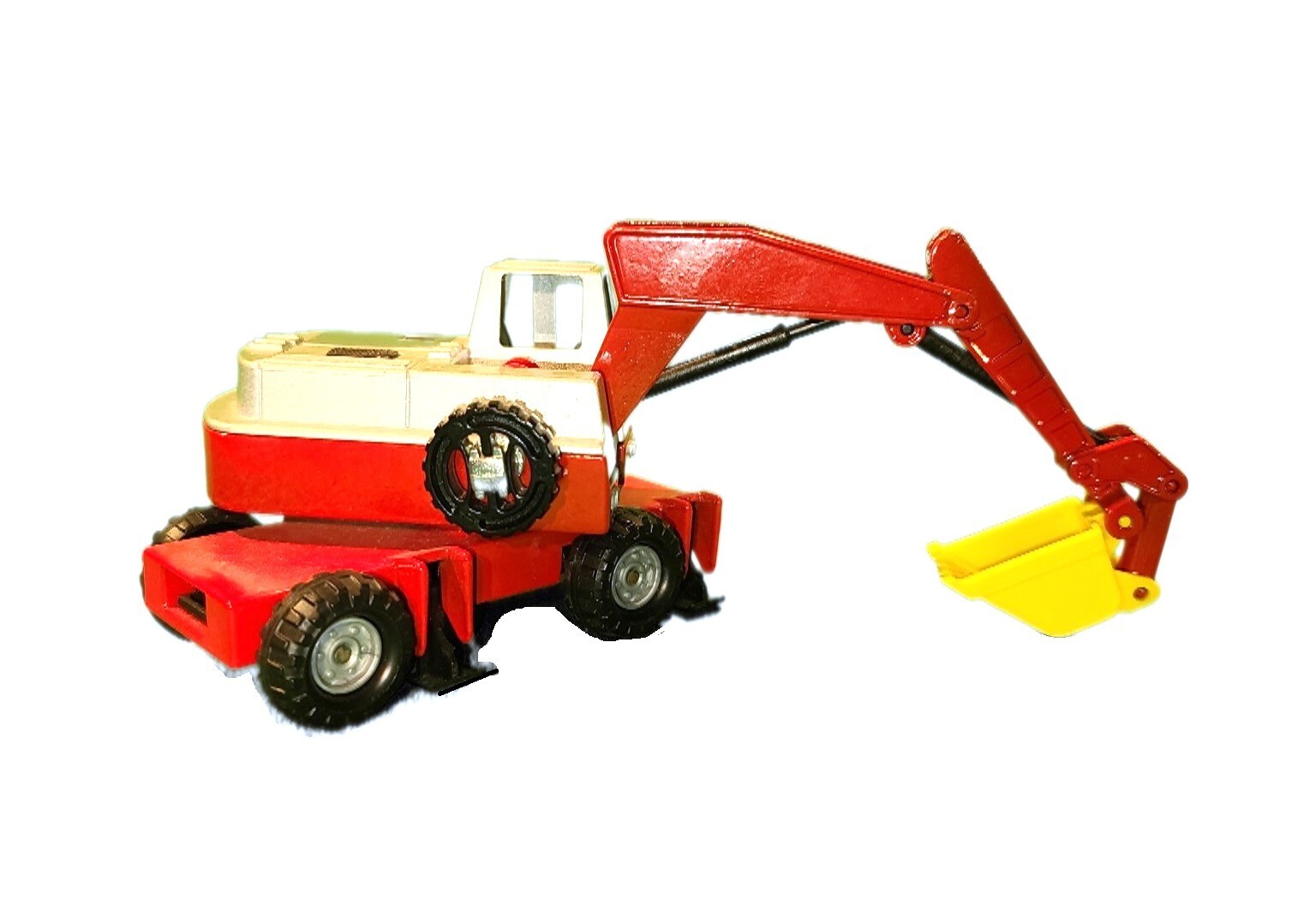 Majorette Poclain Wheeled Excavator “Pelle Sur Pneus” – France 1/56 Die-cast LN