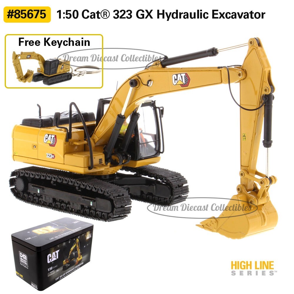 CAT CATERPILLAR 1:50 NEXT GEN 323 GX HYDRAULIC EXCAVATOR DIECAST MASTERS 85675