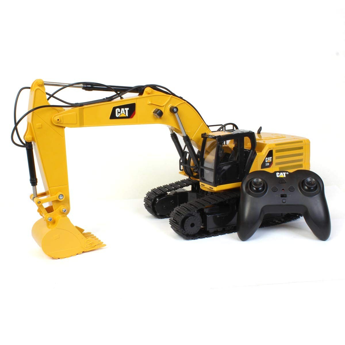 RC CAT 336 Excavator Diecast Masters 1:24 Scale Yellow Truck