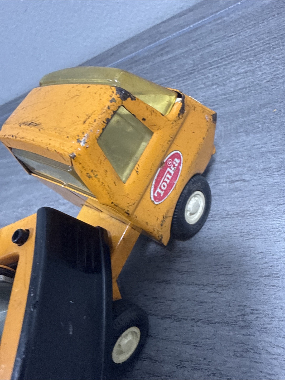 Vintage 1970s Tonka 55010 Toy Metal Excavator Backhoe 5.75″ Antique Truck