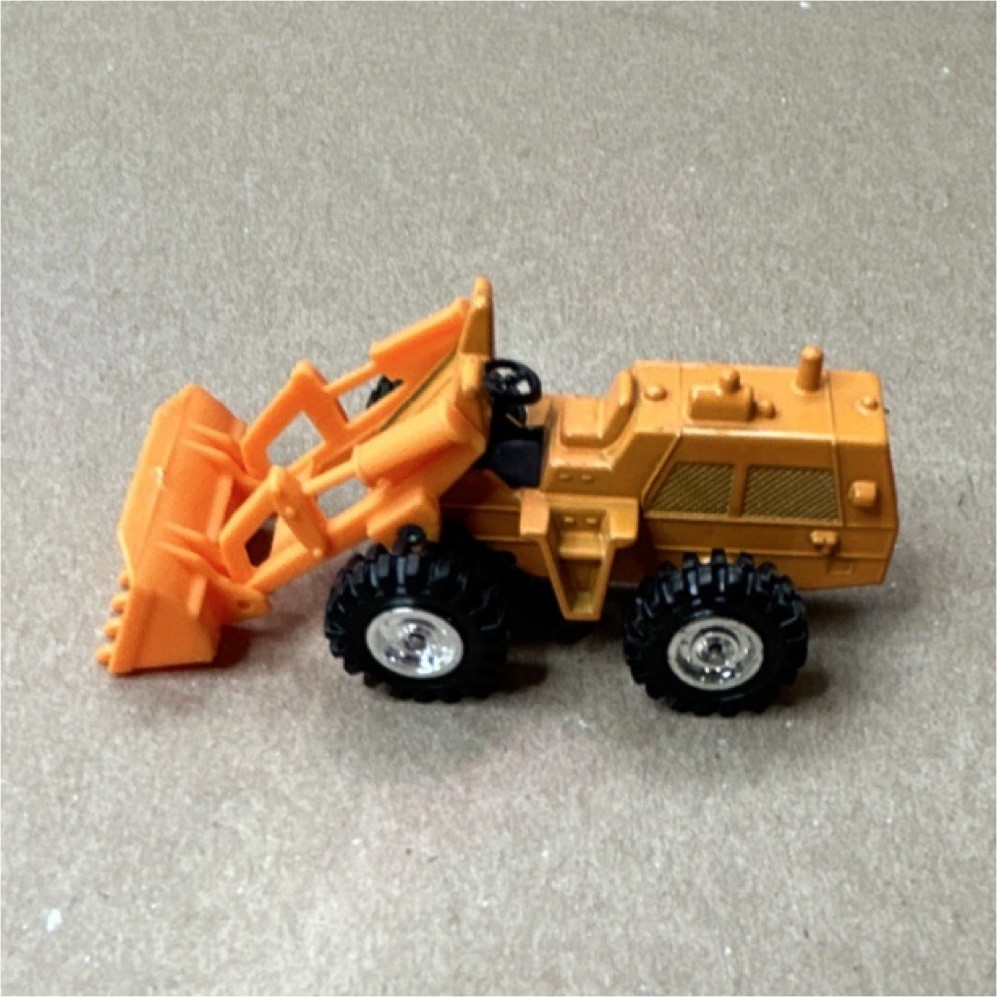 Tomica Furukawa Wheel Loader Diecast 1:64 Orange Black 1979 Construction Vehicle