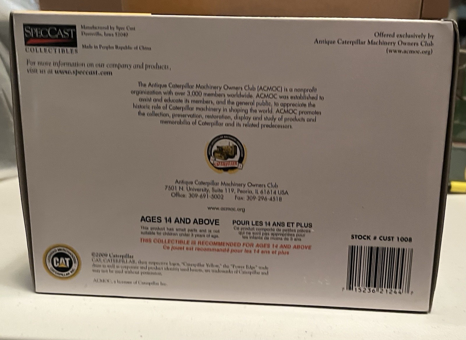 SPECCAST CAT Caterpillar R2 Crawler ACMOC #CUST1008 1/16 NIB TAPE UNCUT