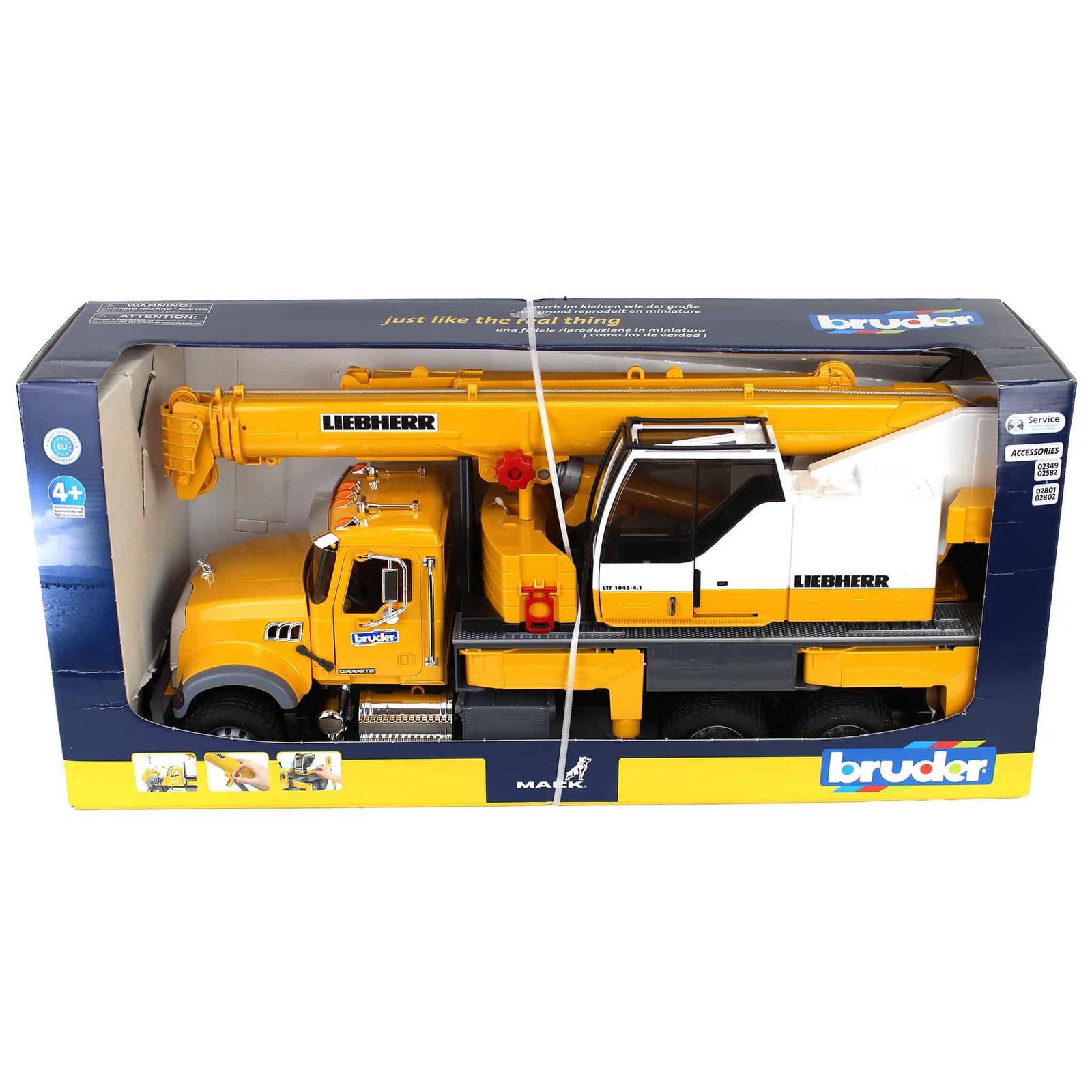 Mack Granite Liebherr Crane Truck 26 Inches Long by Bruder 2818