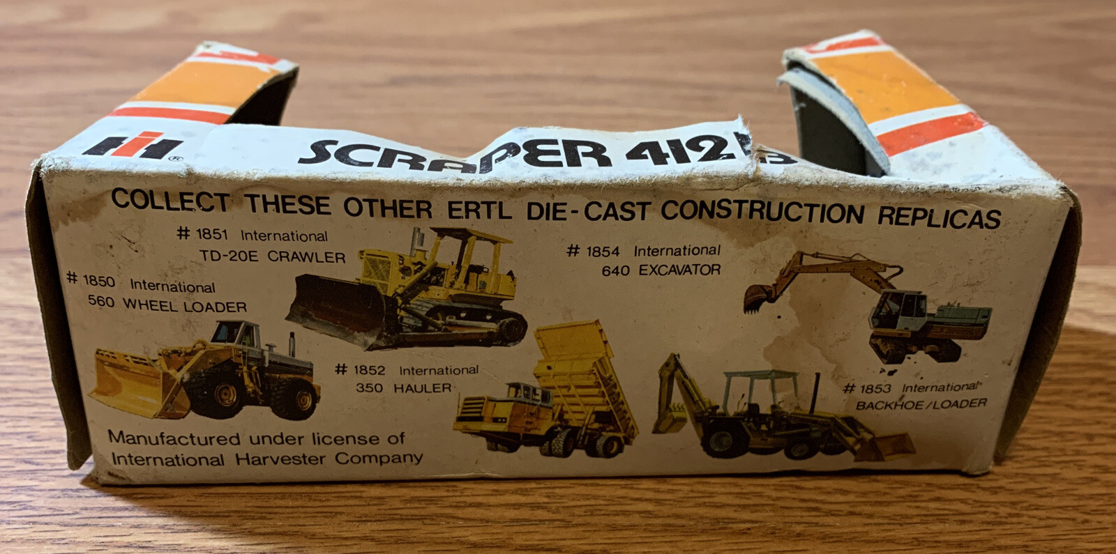 ERTL Mighty Movers SCRAPER 412B, , 1/64. DIE CAST #1855