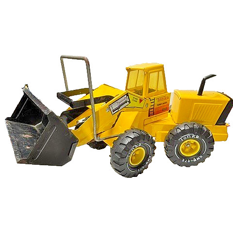 Vintage Tonka 54240 Pressed Steel Front End Loader Yellow Construction Toy