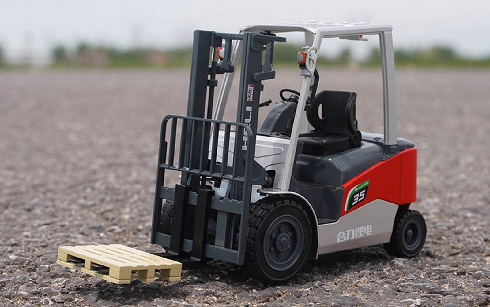 1/18 Scale HELI G2 3.5T Electric Forklift Truck Diecast Model Toy Gift NIB