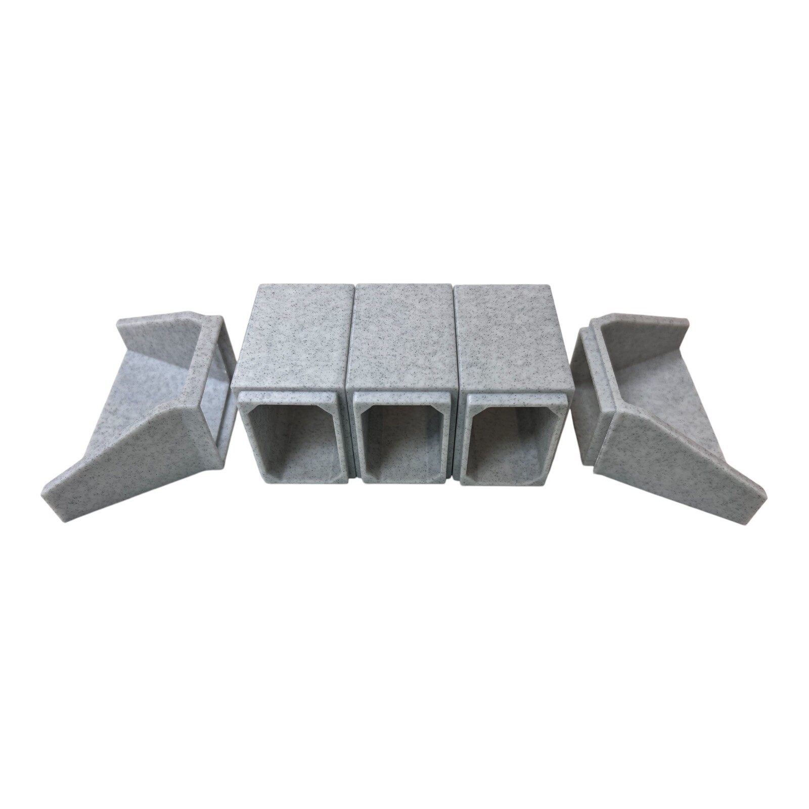 Precast Concrete Box Culvert Scale Model 1/50 5 Peice Set
