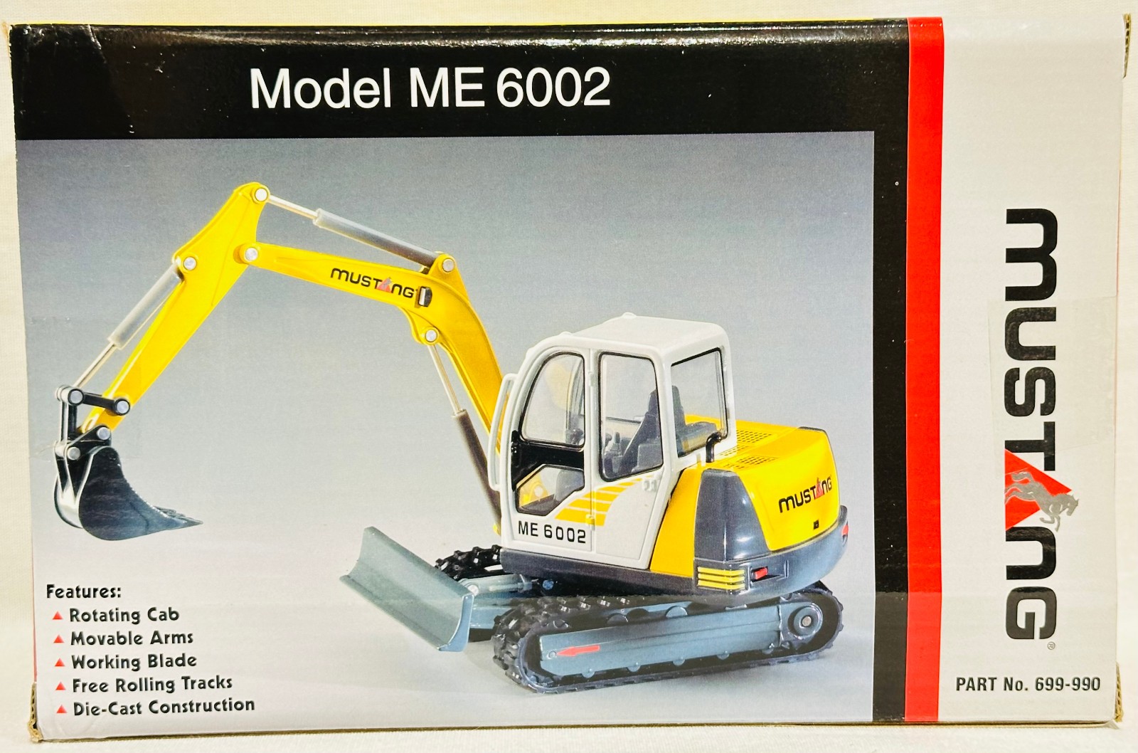 Mustang Model ME 6002 Compact Excavator By DCP 1/25th Scale