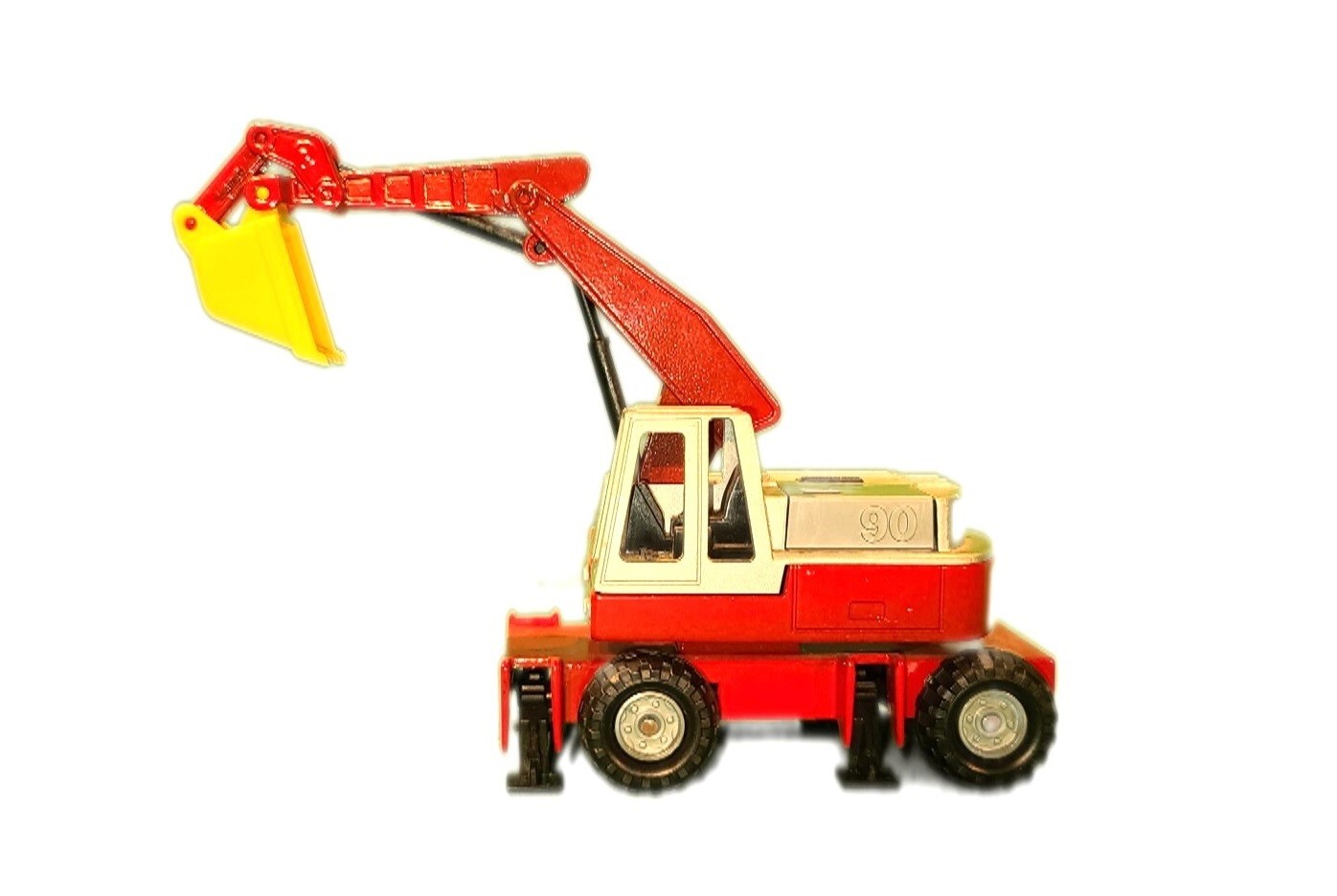 Majorette Poclain Wheeled Excavator “Pelle Sur Pneus” – France 1/56 Die-cast LN