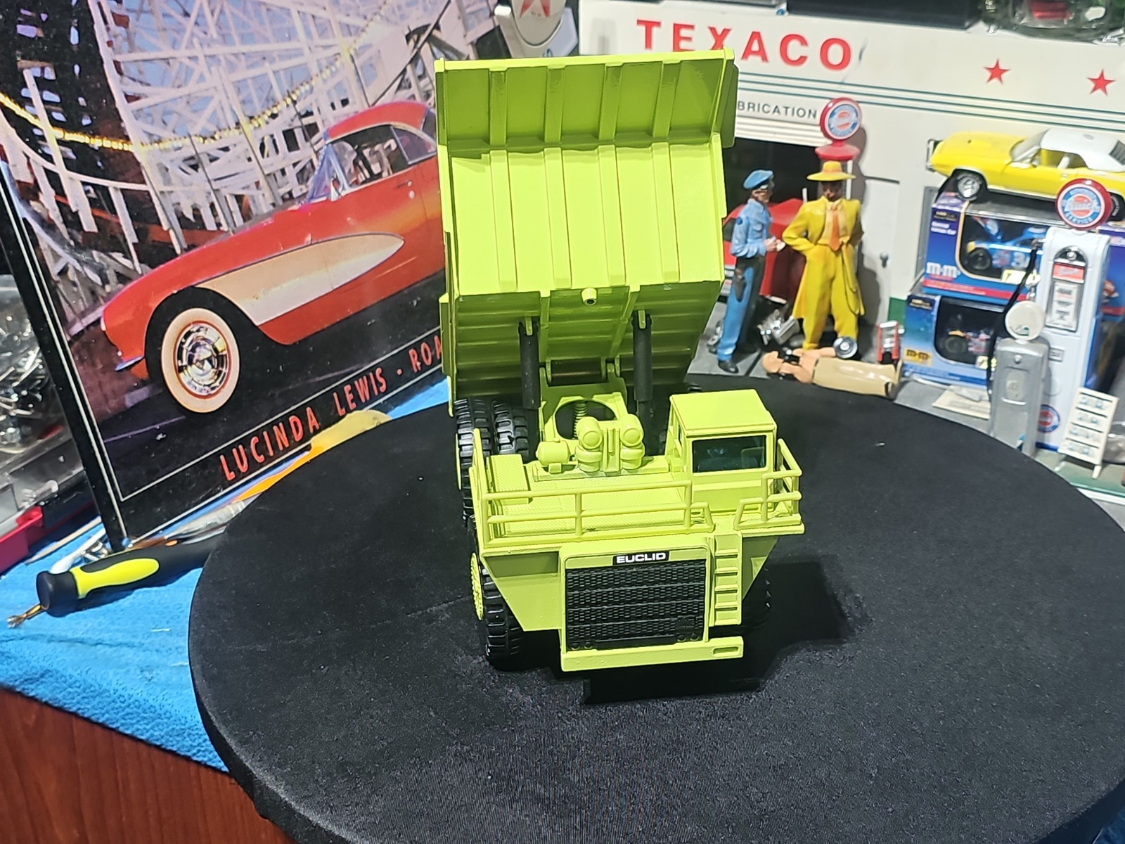 VINTAGE Joal Compact 1:50 Die Cast Euclid R85 B Dump Truck Green VERY NICE