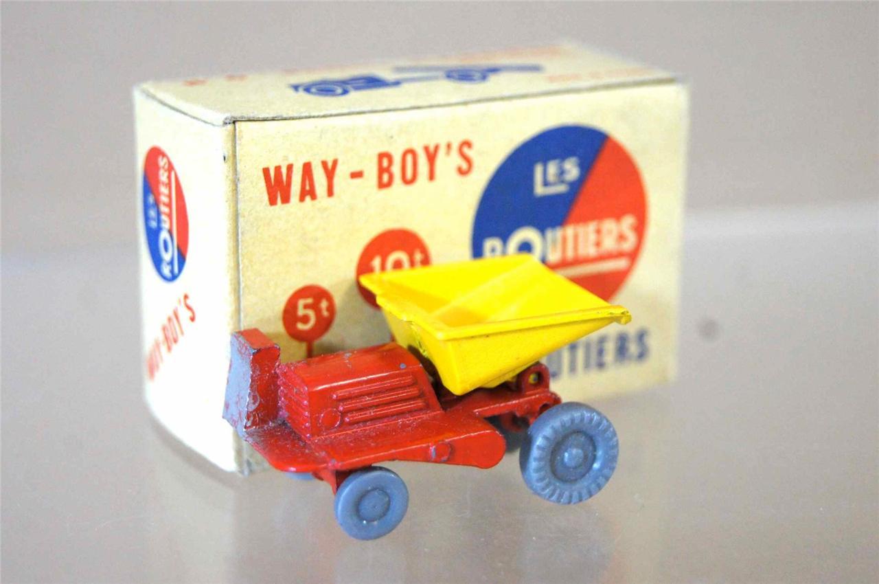 WAY-BOYS LES ROUTIERS No 6 MIDGET TOYS Co BENNE CARRIERE BLUE TYPE 6 MIB ozc