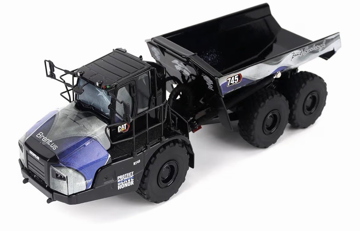 💫78 Cat 745 Articulated Dump – Patriotic Diecast Masters 1:50 Scale #85528-BSC