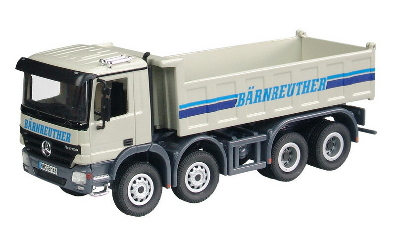 NZG 533-02 Mercedes-Benz 4-Axle Dump Truck – Barnreuther 1/50 Die-cast MIB