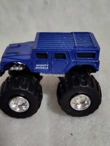 1998 SOMA SURVIVAL MIGHTY WHEELS HUMMER TRUCK 4.5″ DIECAST METAL With Side Rails