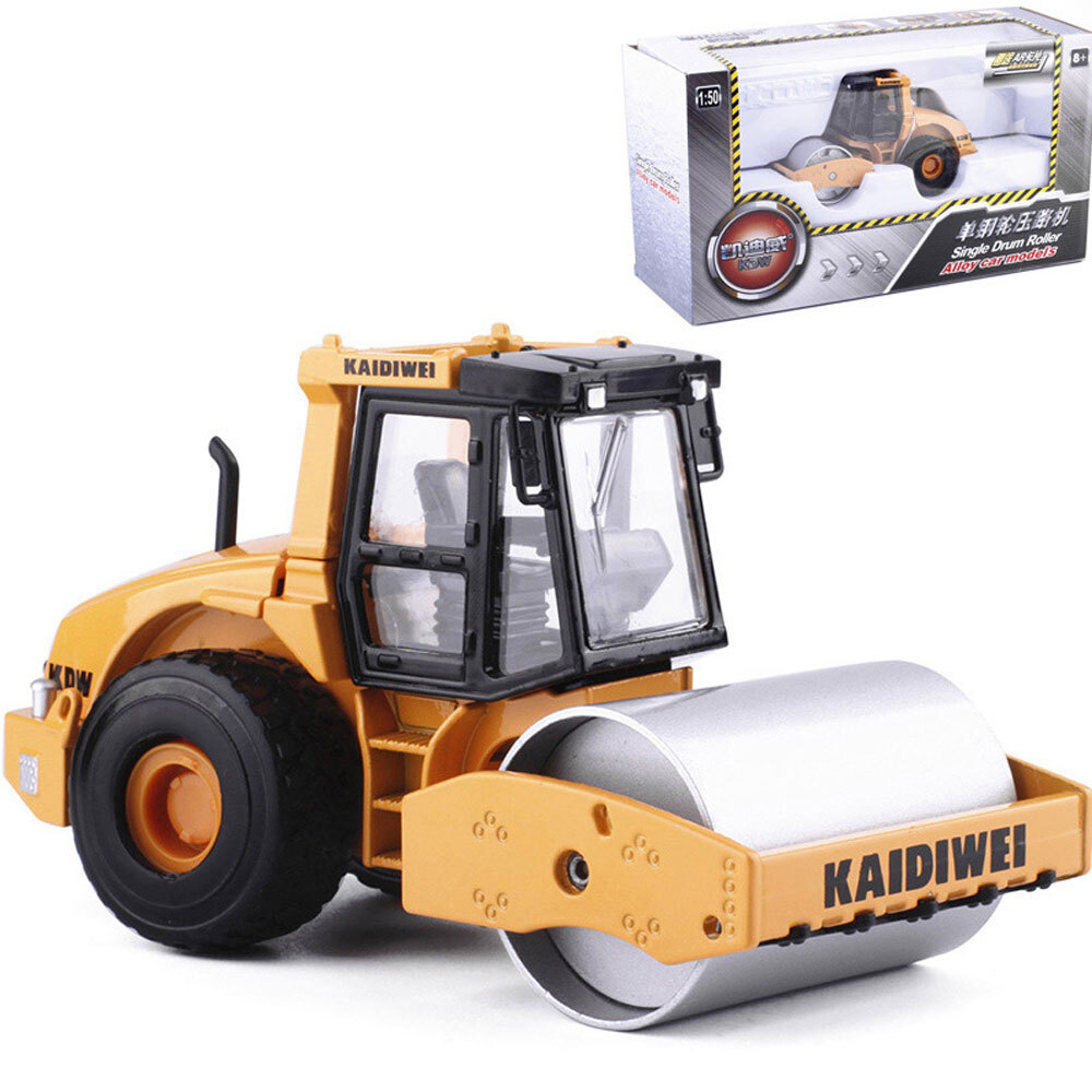 1:50 Road Roller Model Toy Construction Vehicle Diecast Toys for Boys Kids Gifts