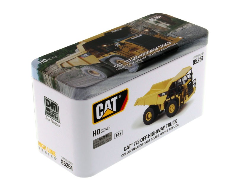 DIECAST MASTERS – CATERPILLAR 772C with figure and box and…