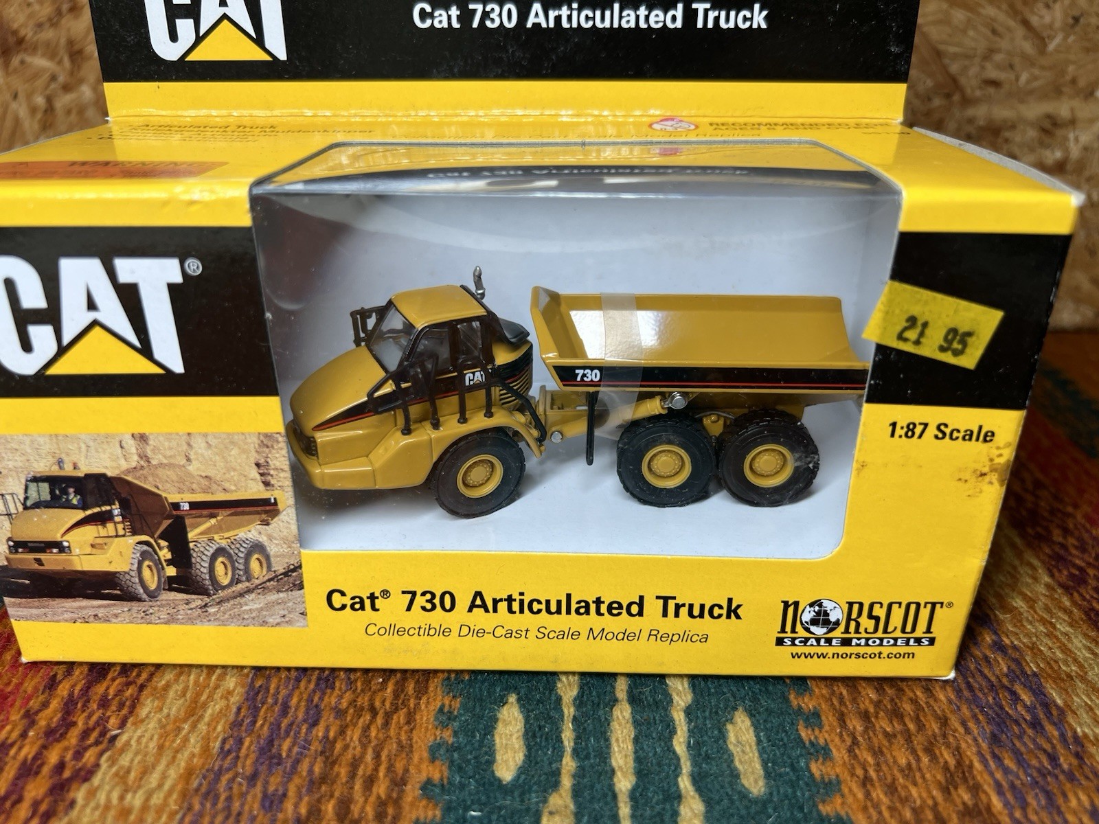 CAT 730 Norscot 55130 Articulated Truck Scale Model 1:87 Die-Cast – NIB