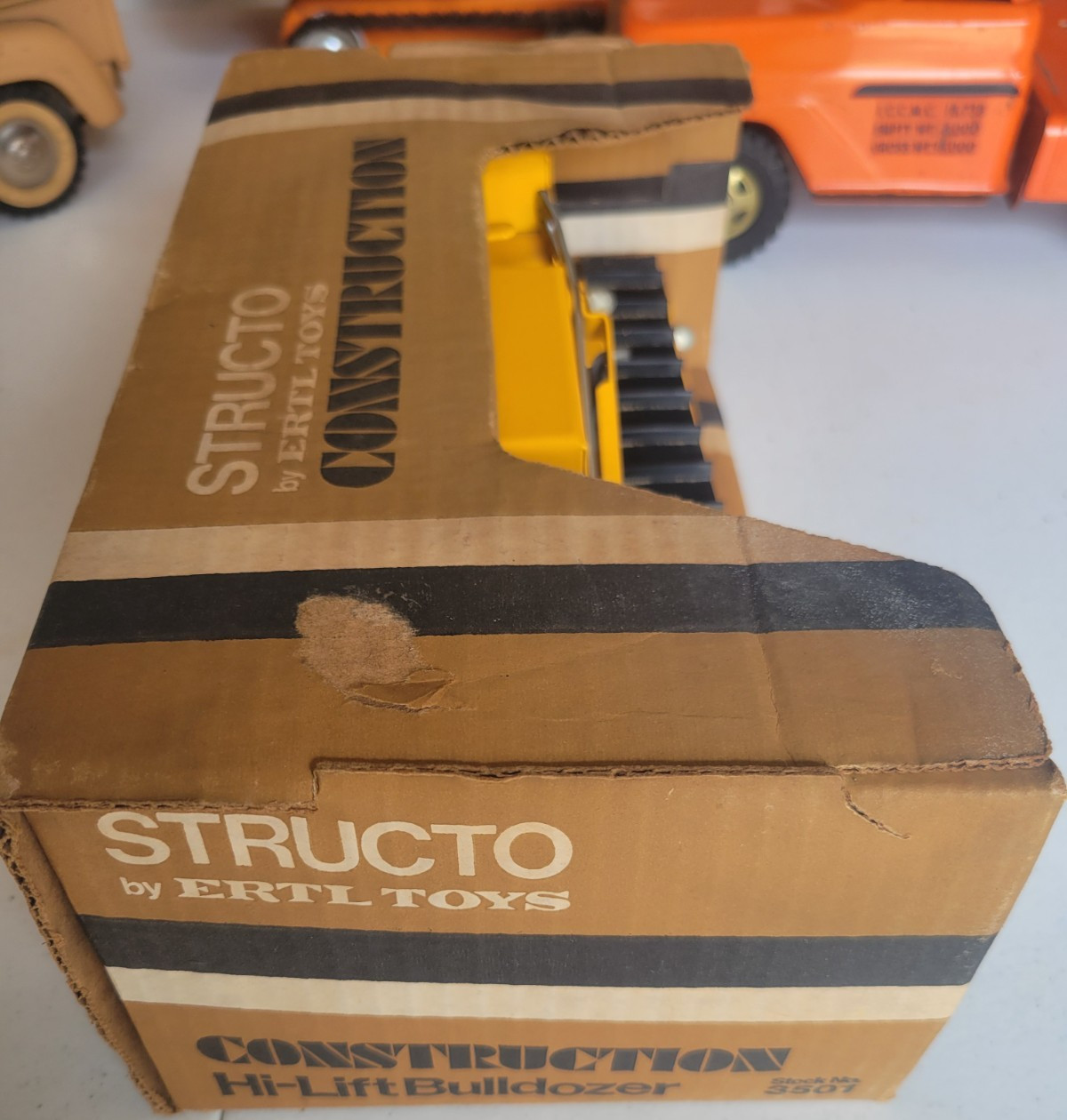 STRUCTO CONSTRUCTION SHOVEL BLADE BULLDOZER TRUCK LIKE TONKA NICE MIB NOS W BOX