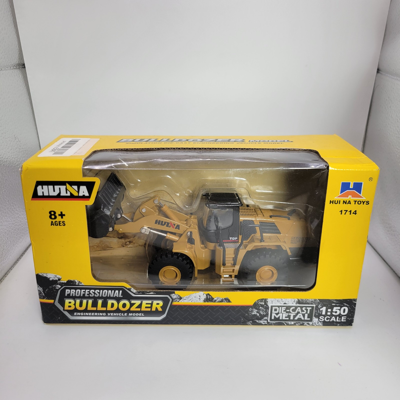 HUI NA Toys Die Cast 1714 Professional Bulldozer Engineering Vehicle Model 1:50