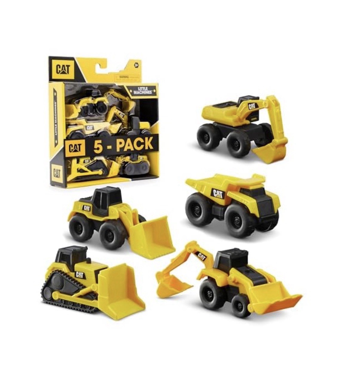 Construction Toy Set 5 Pack – Mini Machines for Kids, Perfect Cake Toppers