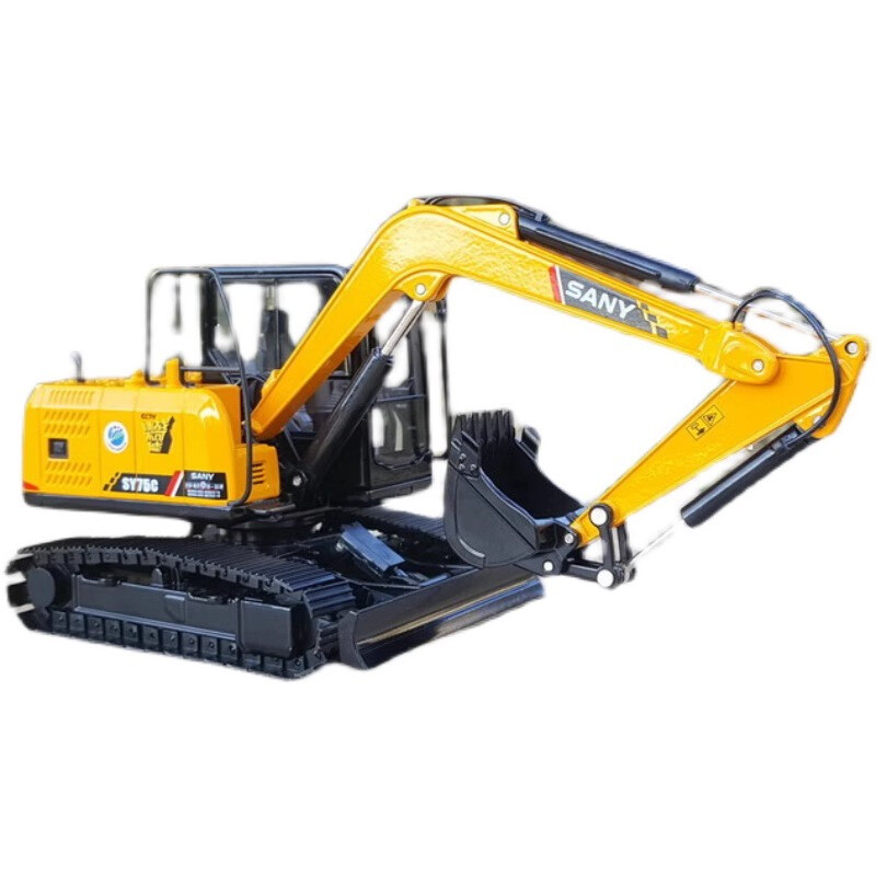 1/35 SANY Construction Vehicle Car SY75C-9 Diecast Excavator Collect Model Toy