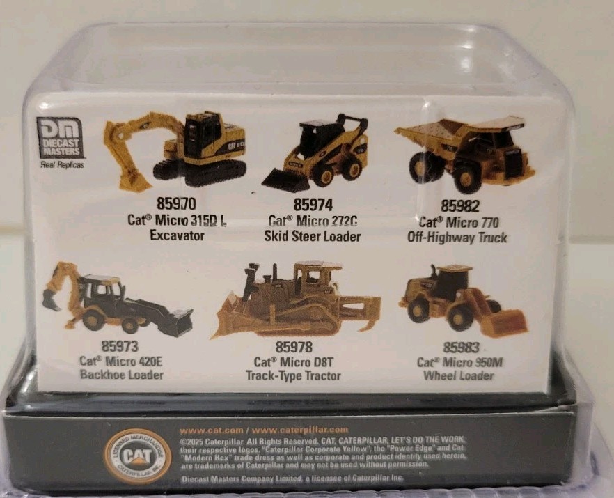 Caterpillar CAT Hydraulic Excavator Micro Constructor Scale Diecast Model New