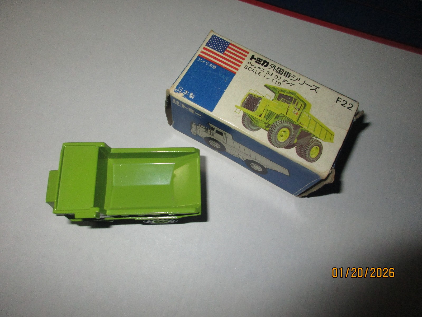 Tomica Blue Box F22 Terex 33-07 Dump Truck
