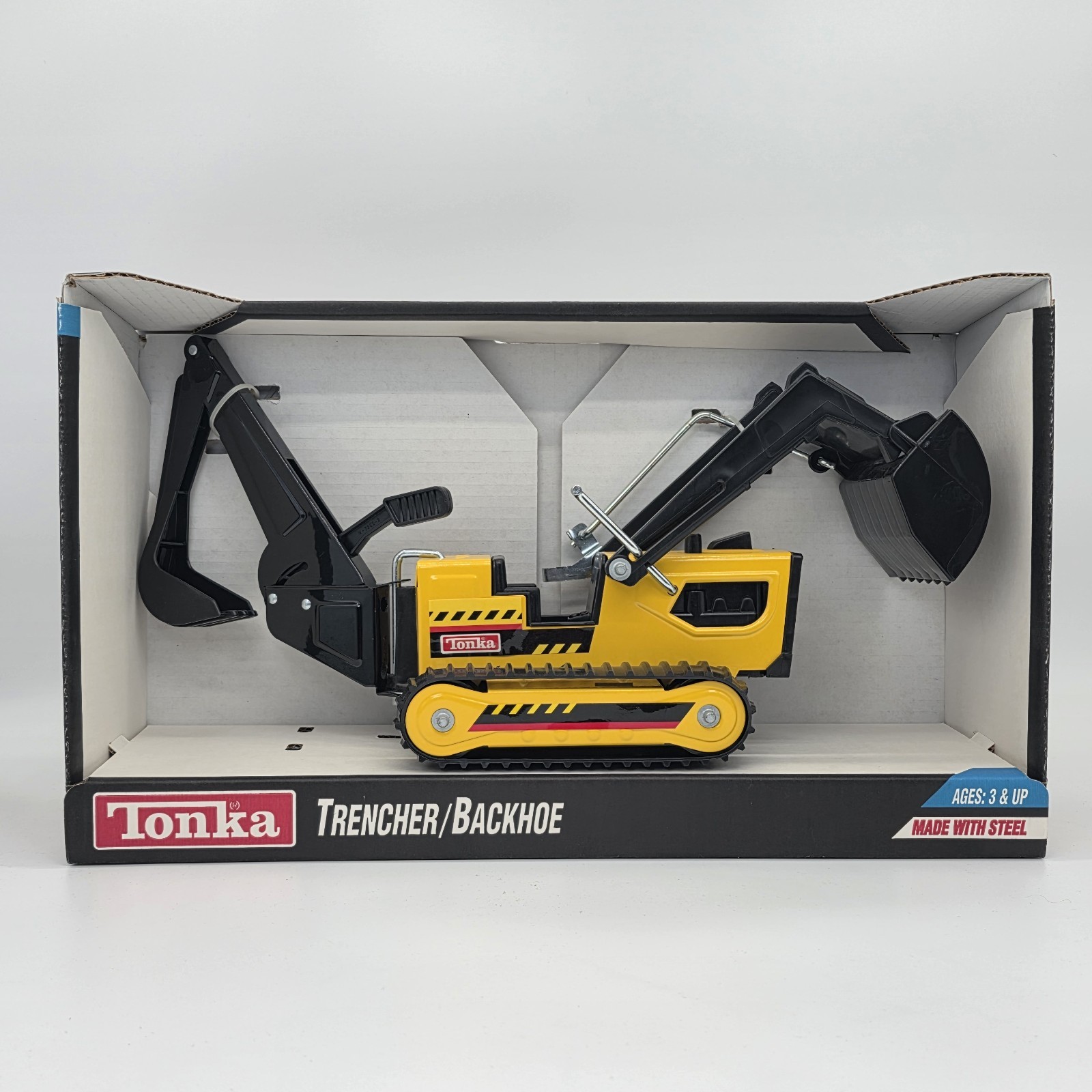 Vintage 1996 Tonka Trencher Backhoe NIB New In Box Construction Toy Collectible