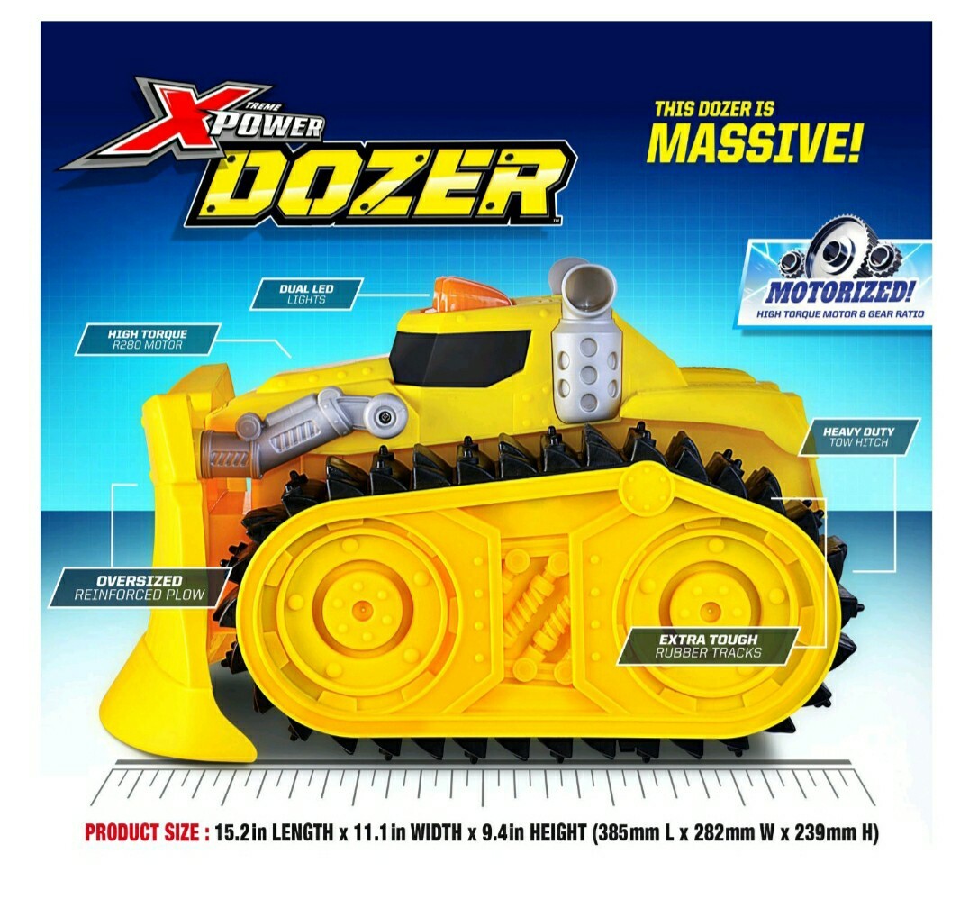 Xtreme Power Dozer – Motorized Extreme Bulldozer Toy Truck for Kid *BRAND NEW*