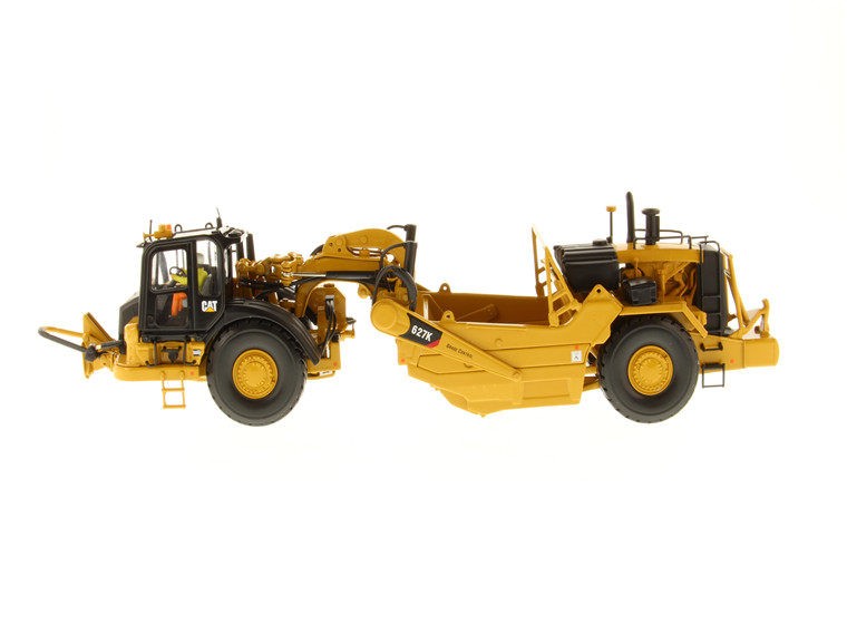 DM 1:50 CAT 627K Caterpillar Wheel Scraper Alloy Engineering Vehicle Model 85921