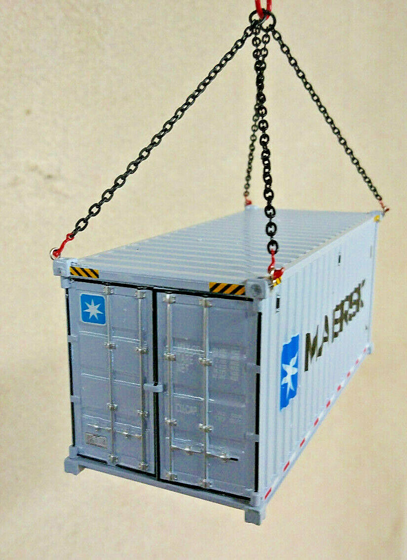 Cargo Container Sling Set (40′ 20′ 10′) w/Hooks and Container Eyelets 1/50, 1/48