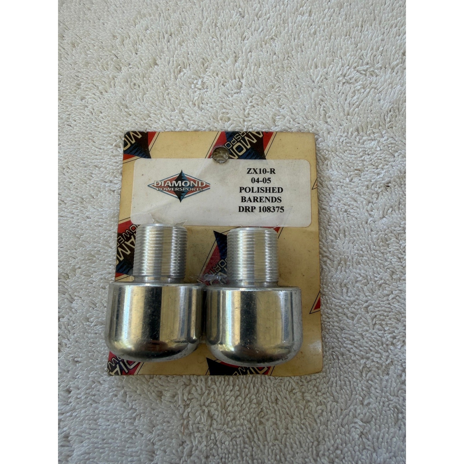 04-05 ZX10R Polished BAR ENDS – Threaded ZX 10R 2004 2005-NOS