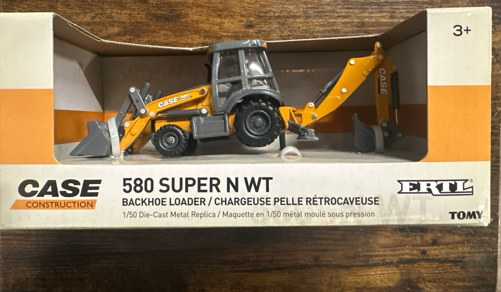 1/50 Scale Case 580 Super N WT Backhoe Loader by ERTL NIB( 4006