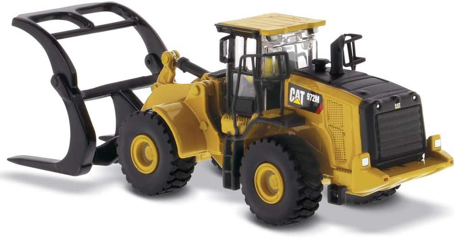 CAT Caterpillar 972M Wheel Loader with Log Fork and Operator High Line Series 1/