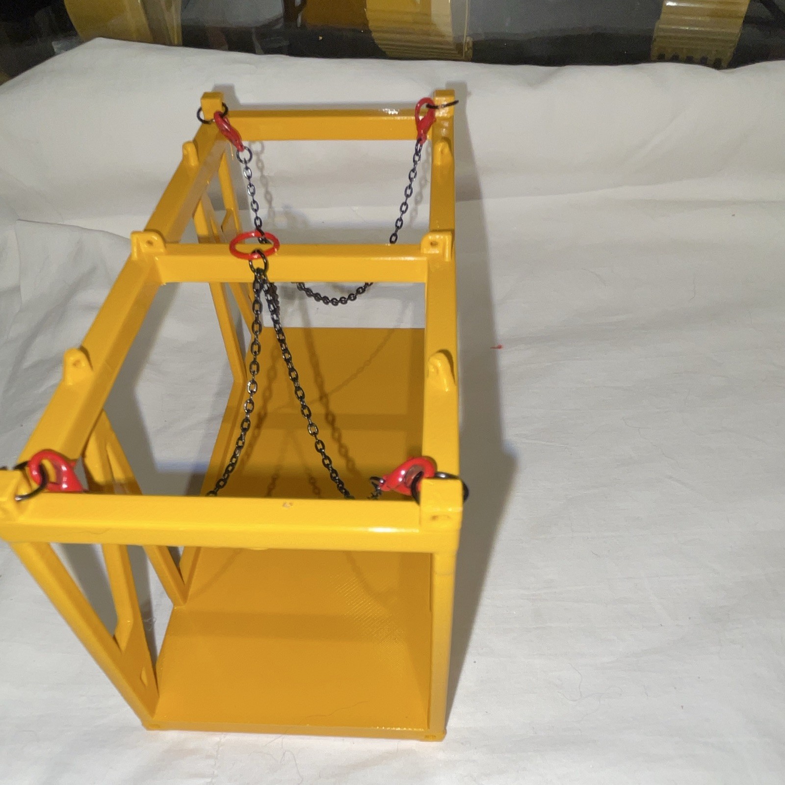 OOCL Diecast Construction Container Lift Frame Model Yellow 1:50 Limited Edition