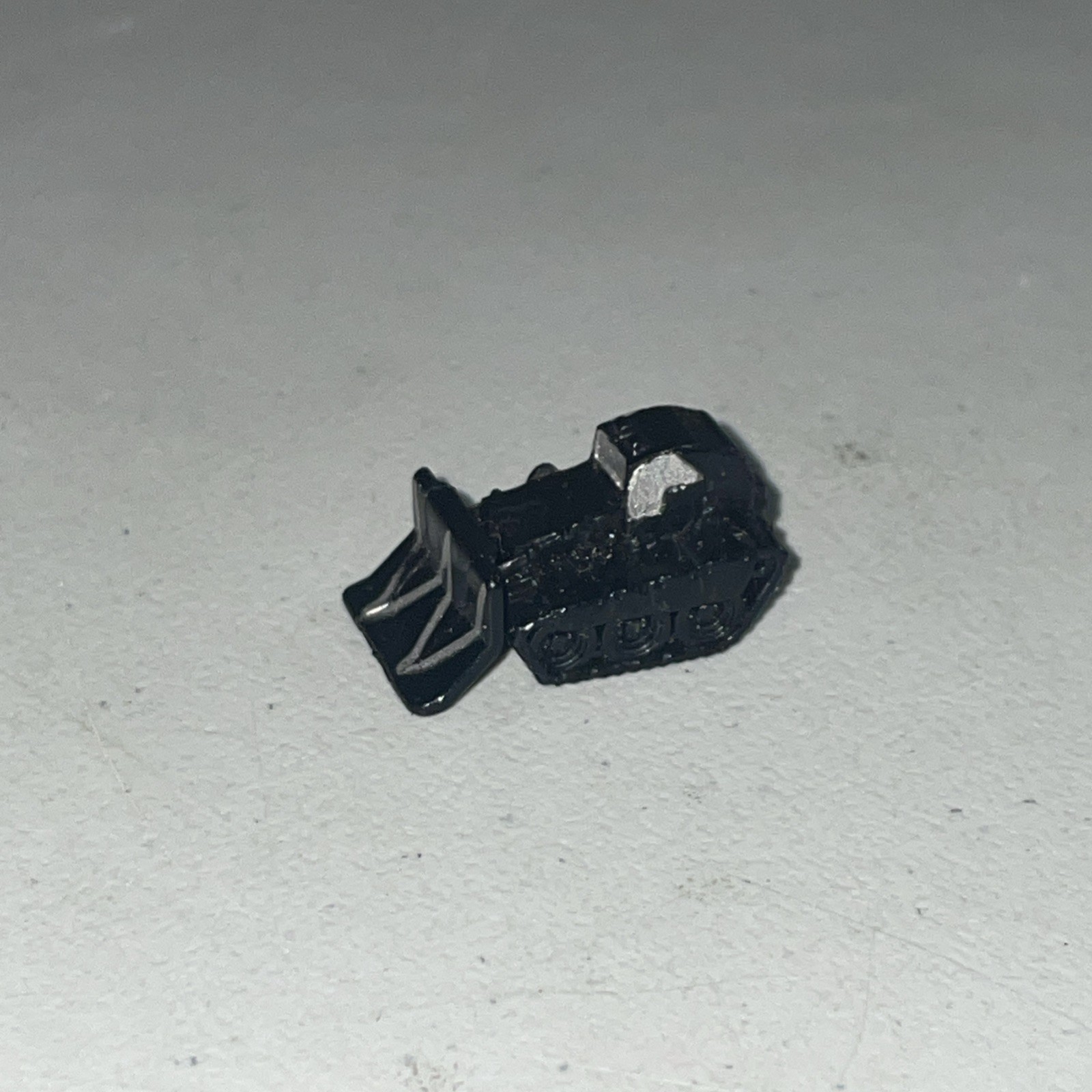 Miniature 1″ Black Solid Plastic Mini Dozer Bulldozer Construction Vehicle