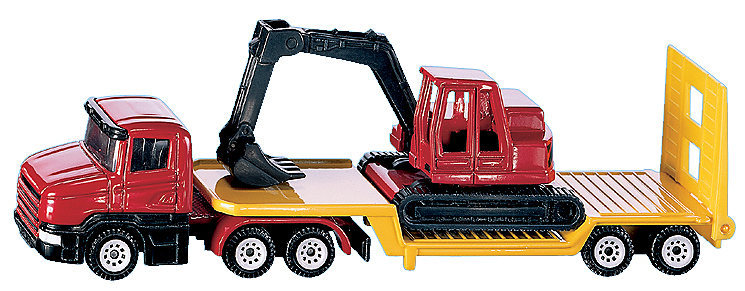 NEW BLISTER PACK 1611 SUPER SIKU Low Loader with Excavator Die-cast Model
