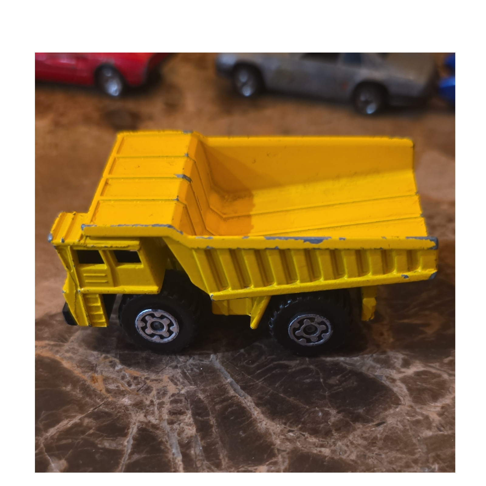 Matchbox Superfast Faun Dump Truck 1:58 Diecast 1976 England Yellow/Black