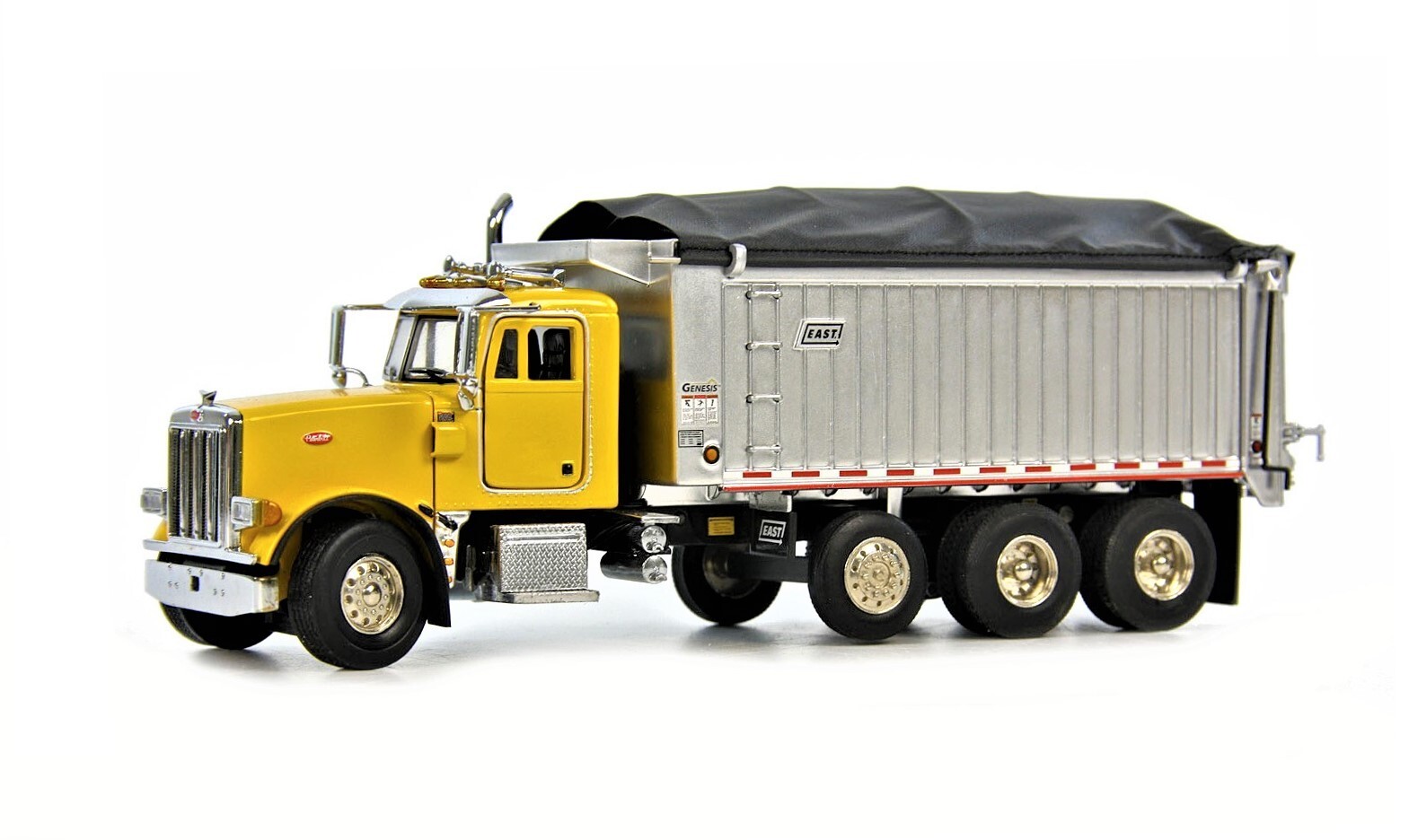 Sword 2042Y Peterbilt 357 Rigid w/East Genesis Dump Body Yellow 1/50 Die-cast MB