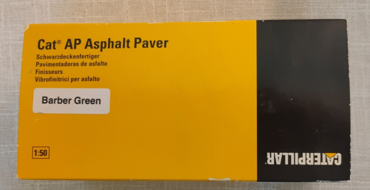 Caterpillar Cat AP-1000B Asphalt Paver Green NZG 1:50 Scale Diecast Model #4791