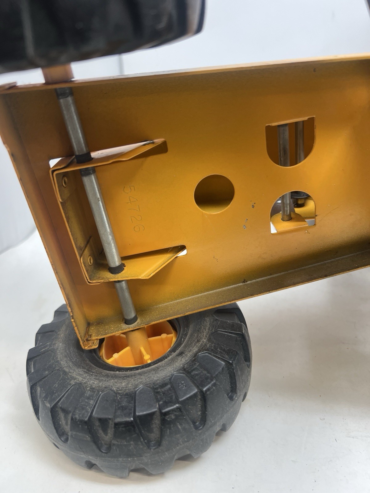 Vintage 1970s Pressed Steel Mighty Tonka Road Grader #3945 XMB 975 Works Well