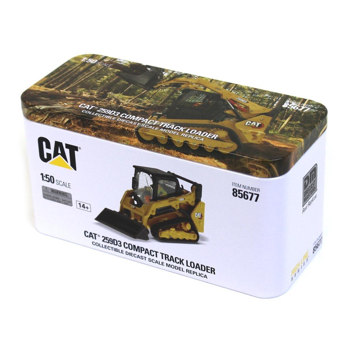 Diecast Masters 1/50 CAT 259D3 Compact Track Loader w/ accessories 85677