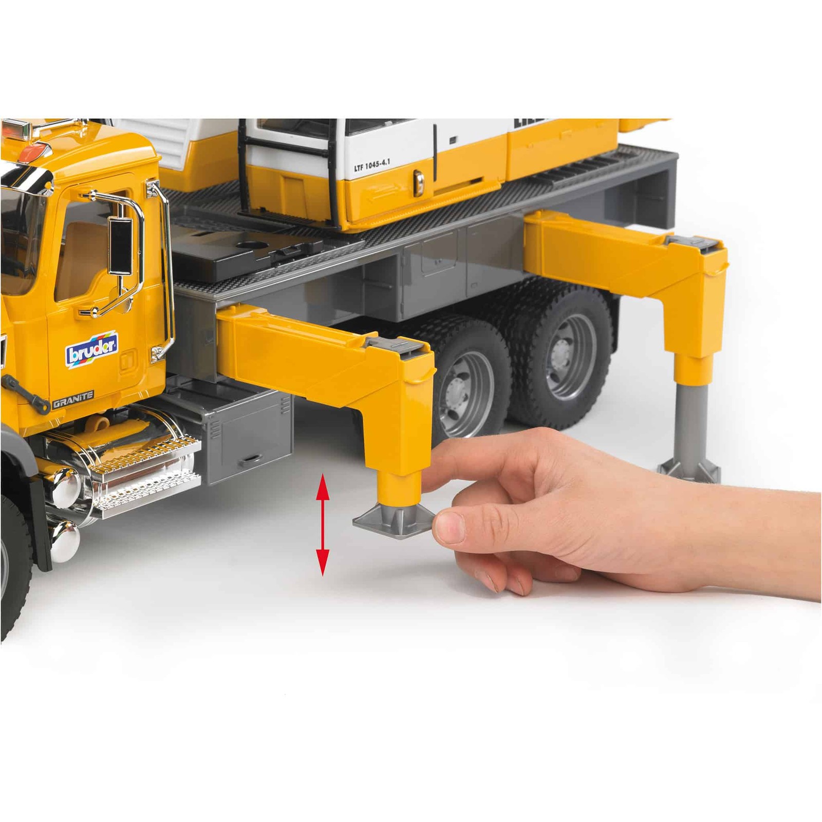 Mack Granite Liebherr Crane Truck 26 Inches Long by Bruder 2818