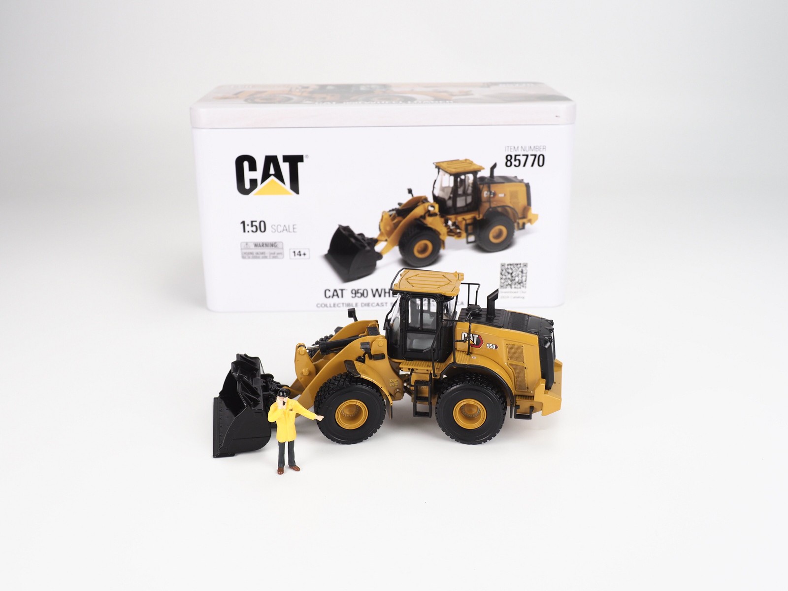 DM 1:50 CAT 950 Caterpillar Wheel Loader Alloy Engineering Forklift Model 85770