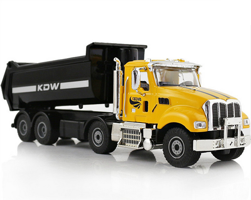 Diecast American Dump KDW Truck Tipper Alloy Toy Engineering Vehicle gift 1:50