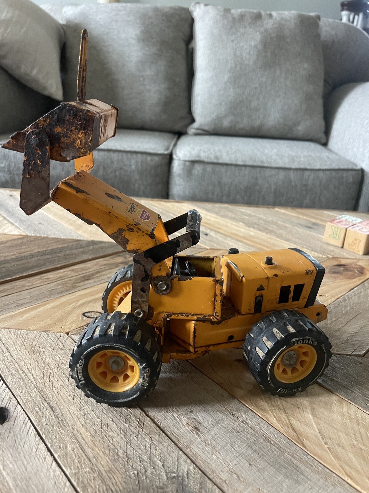Vintage 70’s Tonka Front End Loader Pressed Steel XR-101 Tires Made In USA