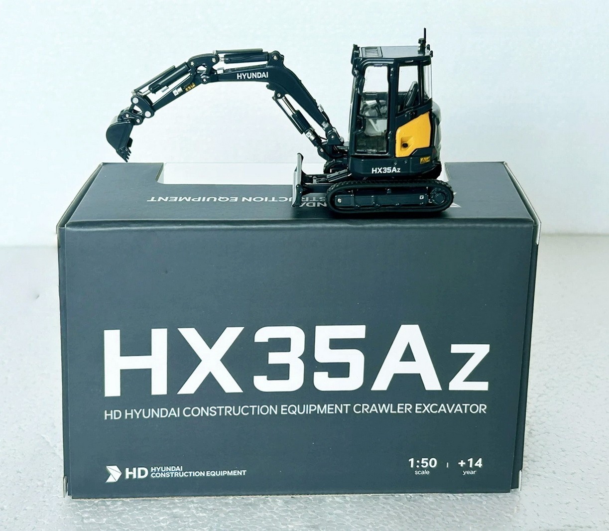 1/50 Scale HYUNDAI HX35Az Compact Excavator Diecast Model Toy Gift NIB