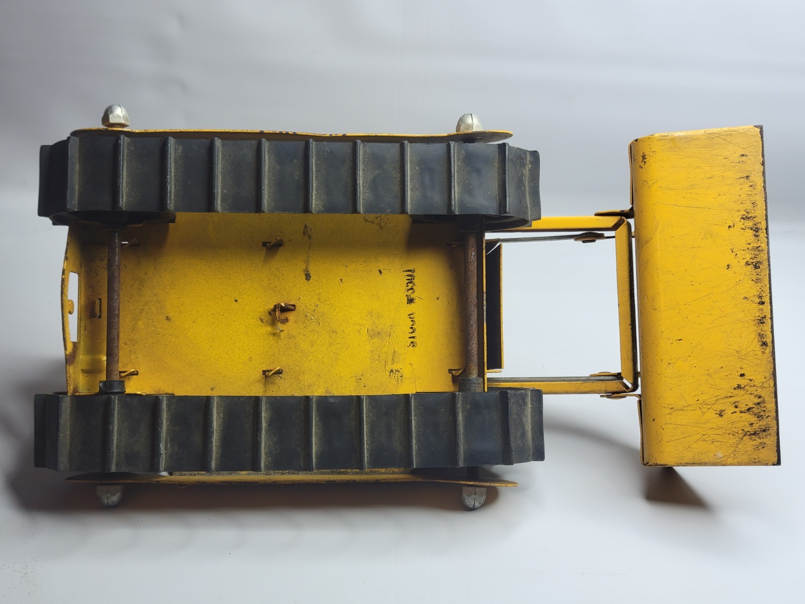 Vintage 1960s Structo Bulldozer Loader Pressed Steel Made In USA